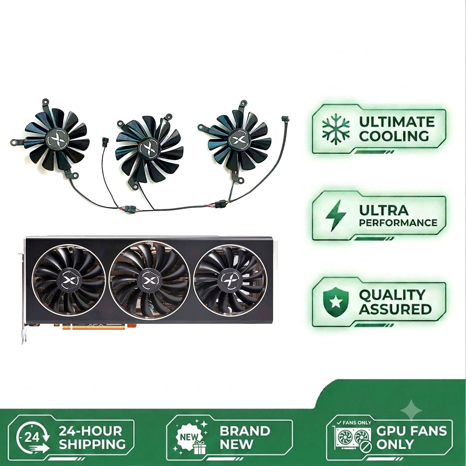 Rx 6700 Xt 12Gb Graphics Card - Yeni, kendin yap (DIY) GPU fanı,